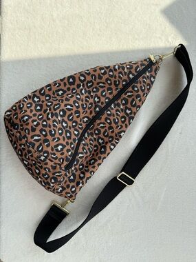 Leopard Print Brown Crossbody Sling Bag - Stylish Women’s Bag